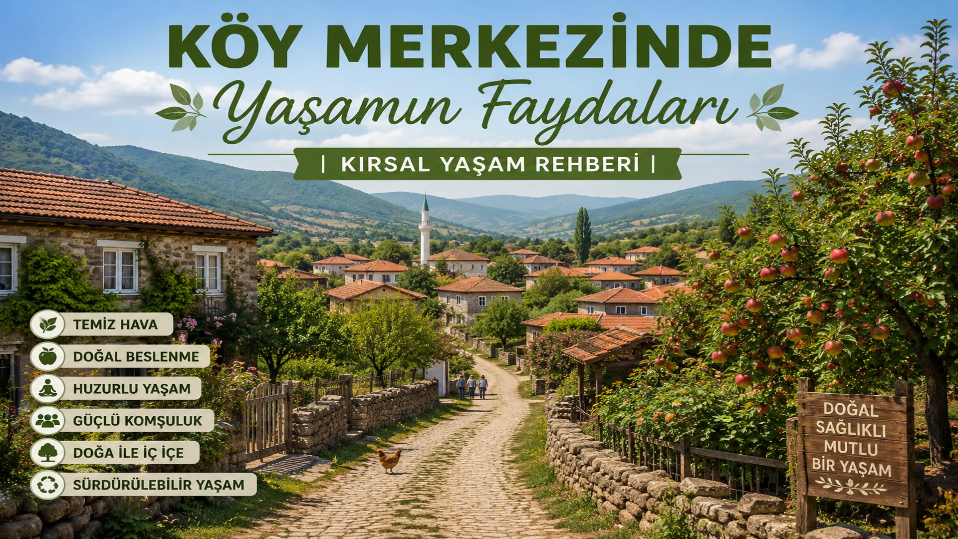 köy de satılık ev